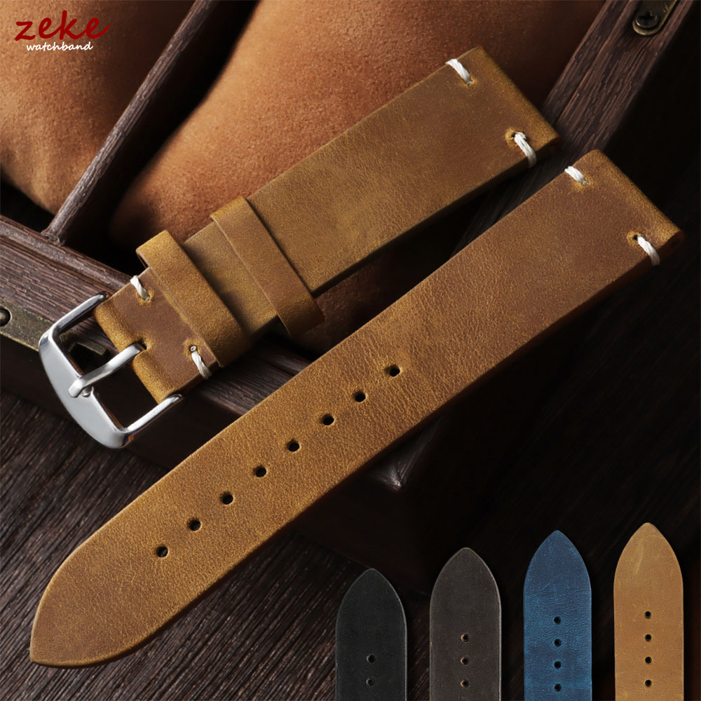 Nato Strap Nylon - 빈티지 소프트 오일 왁스 시계줄 18mm