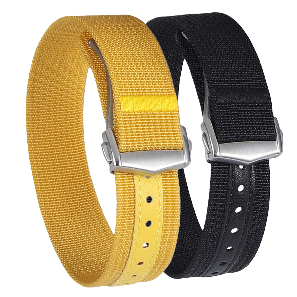 Nato Strap Nylon - 접이식 버클 나일론 시계 밴드 캔버스