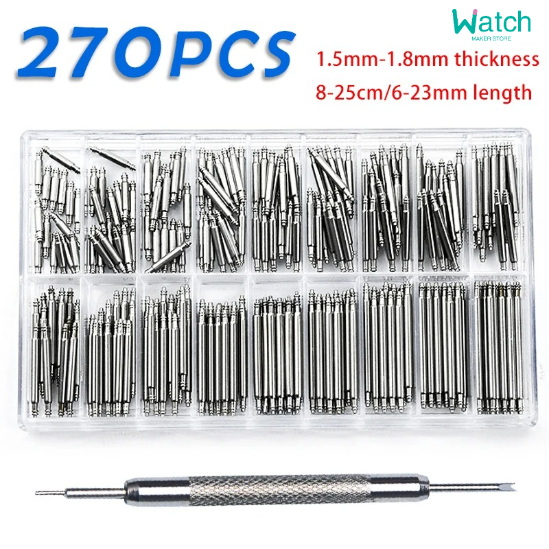 Spring Bar Tool Set - 270 개/대 Strainless 스틸 스프링 바