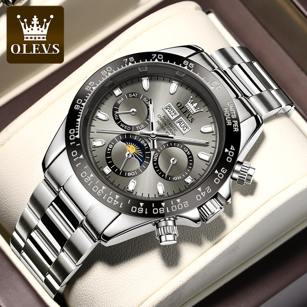 Seiko Watch 5 Sports - OLEVS 6654 럭셔리 남성용 시계 크로노