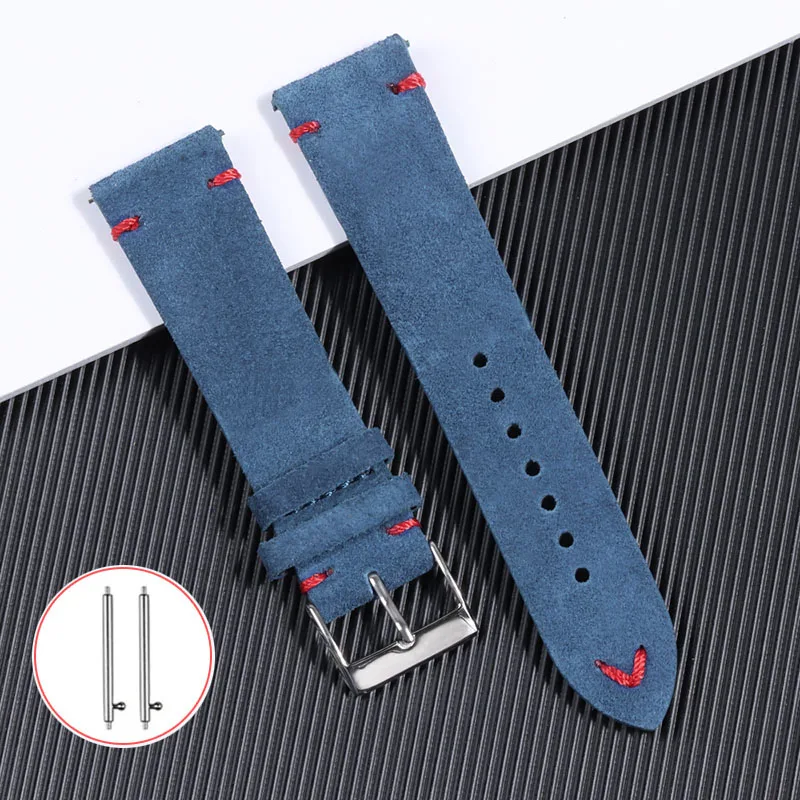 Suede Strap Watch - 18mm 20mm 22mm 고품질 스웨이드 가죽