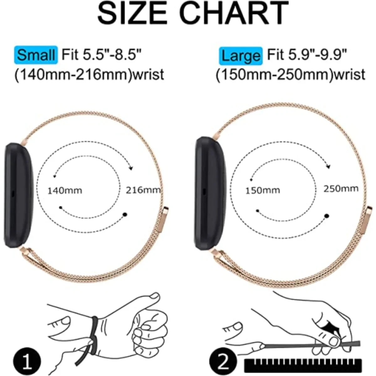 Fitbit Versa 1/2/3/4 밴드 교체 용 손 - Milanese Loop Magnetic 리뷰 및 가격
