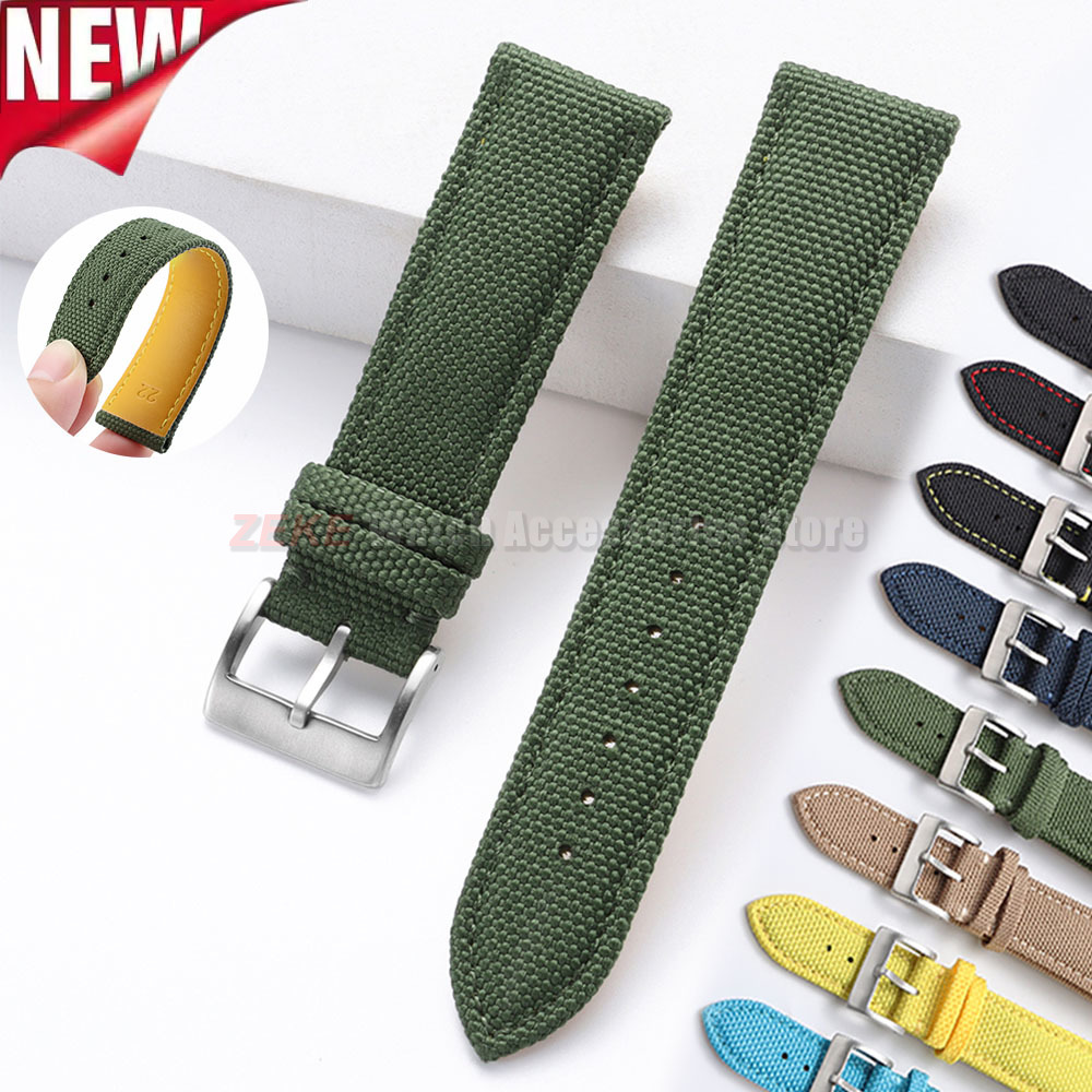 방수 세일클로스 시계줄 나일론 가죽 시계줄 20mm 2 - Leather Strap Quick Release 리뷰 및 가격