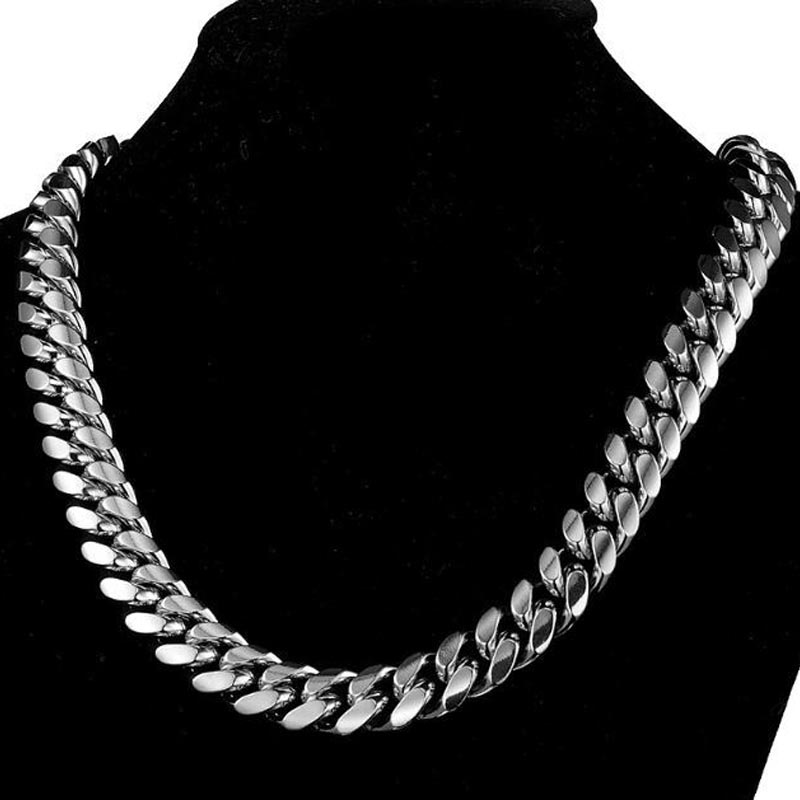 316L 스테인리스 스틸 마이애미 커브 쿠바 체인 링크 - Butterfly Clasp Deployant 리뷰 및 가격
