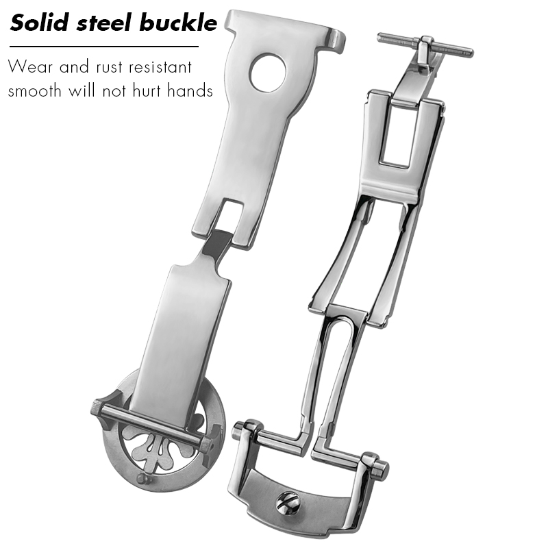 파텍 가죽 시계 스트랩용 버터플라이 버클 배치, 고무  - Butterfly Clasp Deployant 리뷰 및 가격