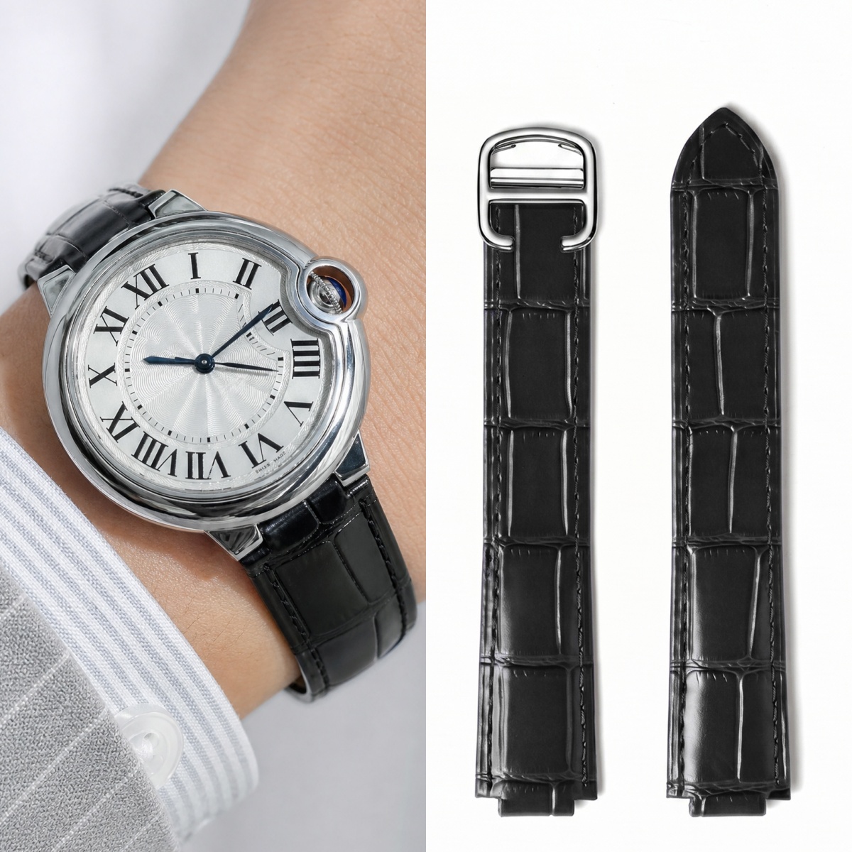 까르띠에 발롱 블루 탱크 시리즈 시계줄 남녀 공용 특수 - Cartier Watch Ballon Bleu 리뷰 및 가격