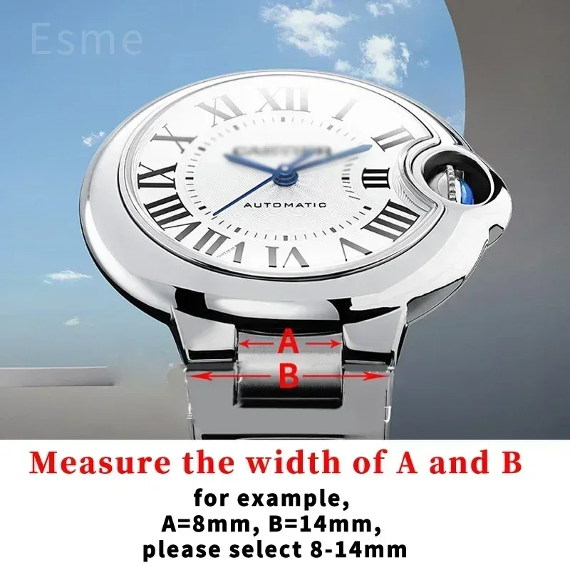 까르띠에 발롱 블루 드 시리즈용 시계줄, 솔리드 스테인 - Cartier Watch Ballon Bleu 리뷰 및 가격
