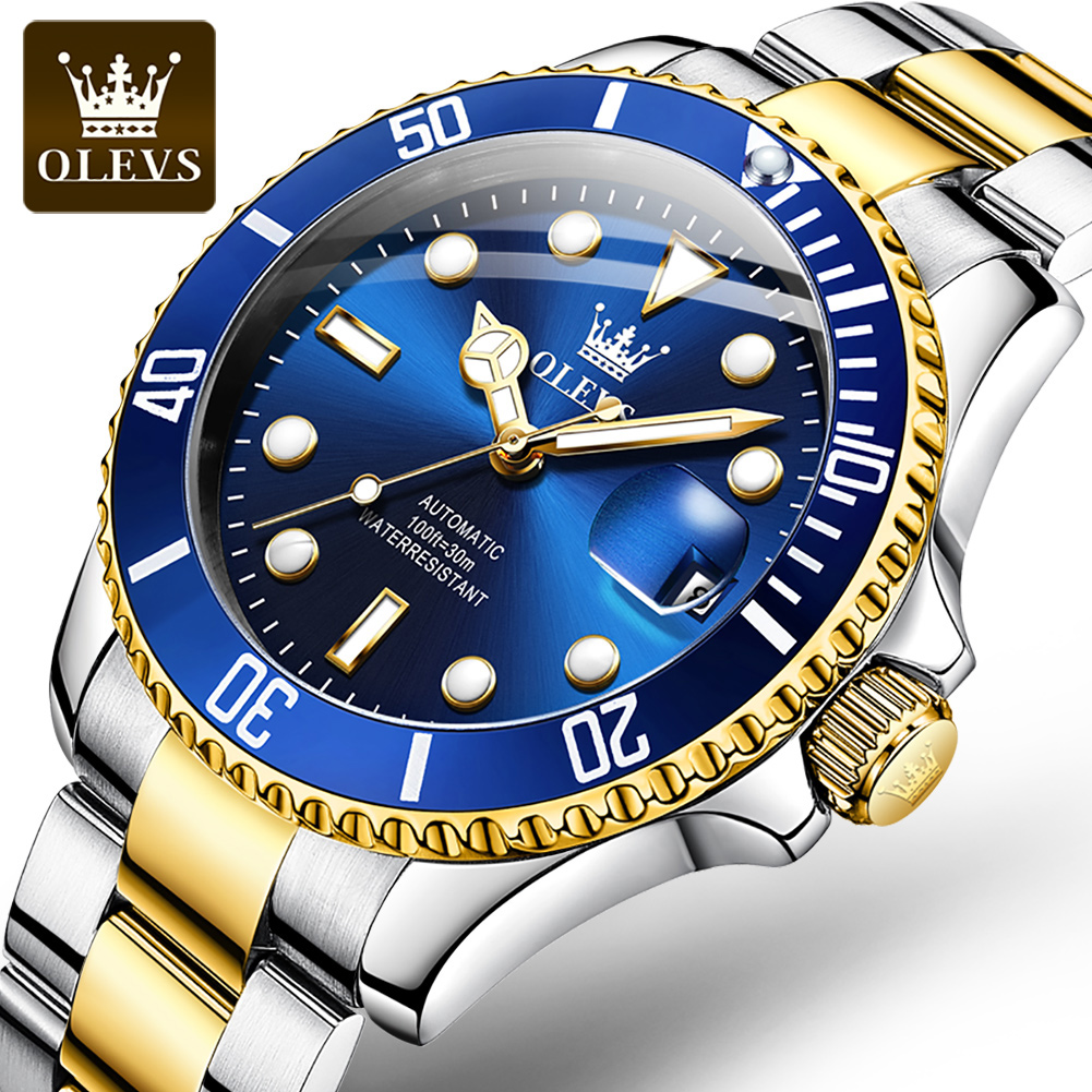 OLEVS 6650 남자 시계 클래식 원래 자동 기계식 - Cartier Watch Tank 리뷰 및 가격