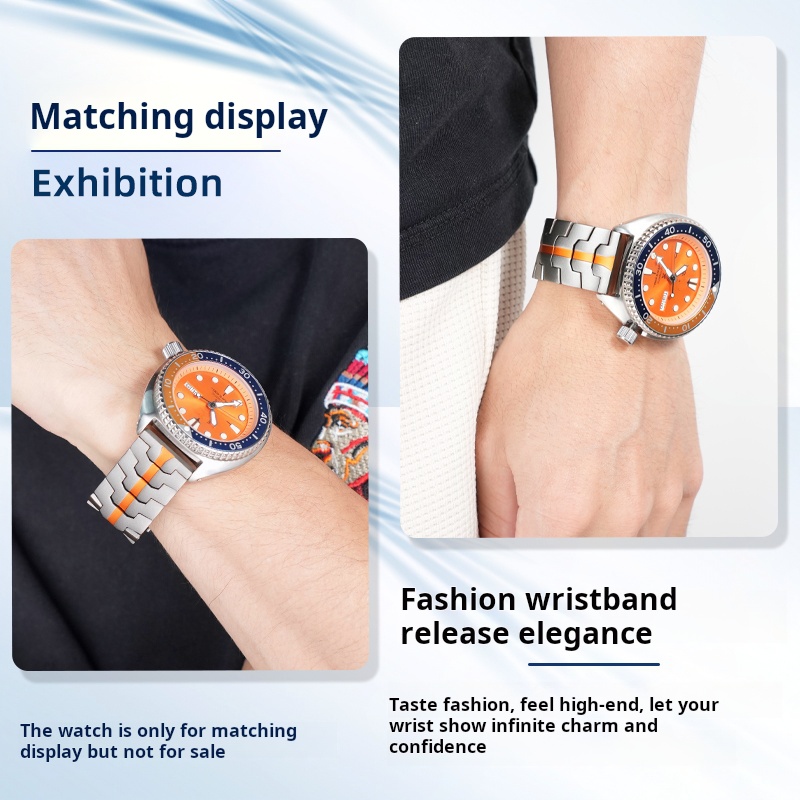 세이코 티타늄 캔 전복 남성용 시계 밴드, 티타늄 스틸 - Seiko Watch 5 Sports 리뷰 및 가격