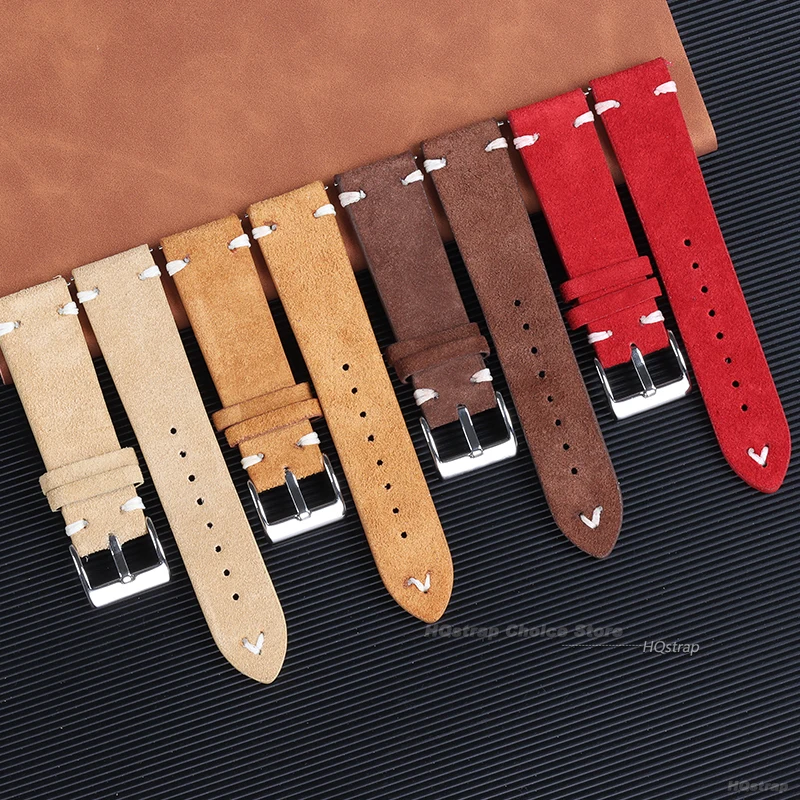 18mm 20mm 22mm 고품질 스웨이드 가죽 빈티지 - Suede Strap Watch 리뷰 및 가격